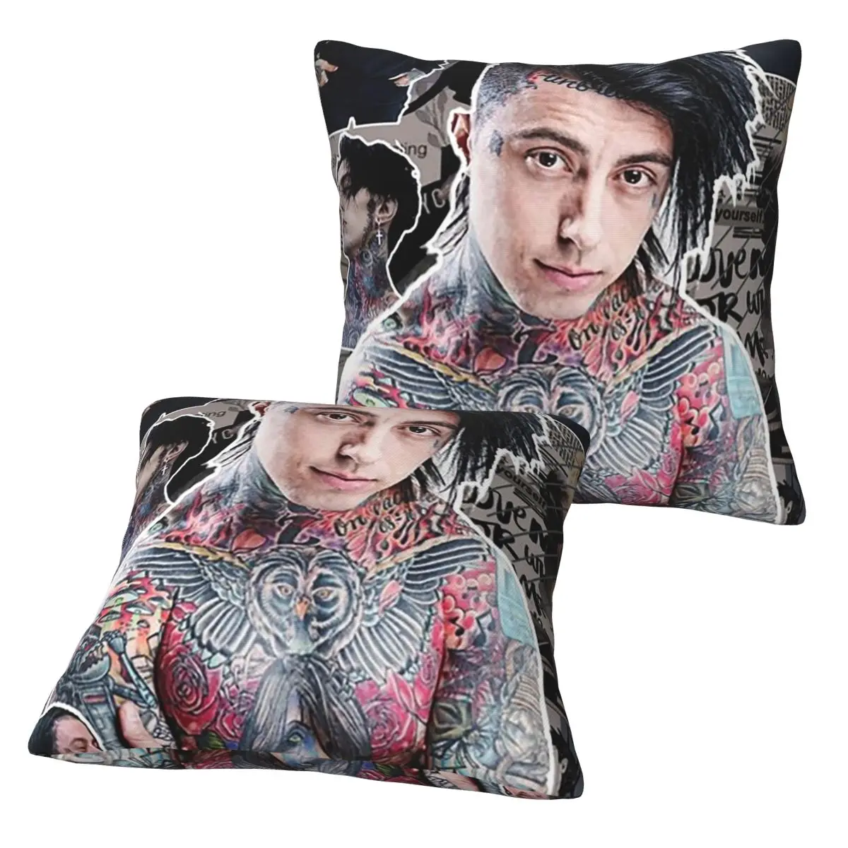 

Ronnie Radke фотоколлаж высокого качества, 2 шт., квадратная наволочка, наволочка, удобная подушка на молнии для дома, спальни