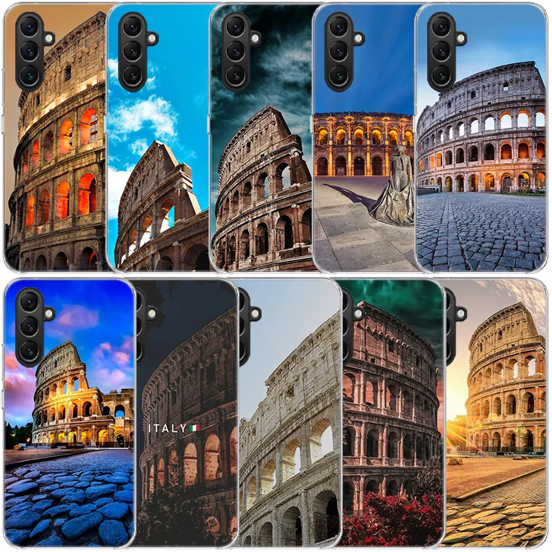 Colosseum Rome Italy Clear Phone For Samsung Galaxy A52S A42 A32 A22 A12 A02S A70 A50 A40 A30 A20 A20E A71 A51 A41 A31 A10 A21S