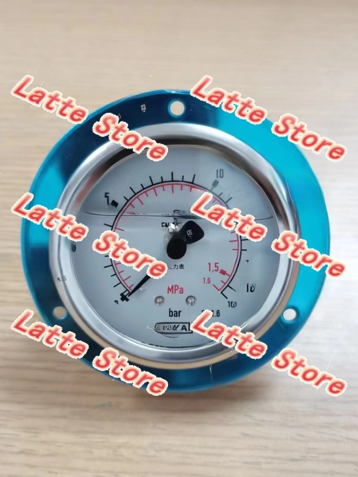 63mm Axial Mechanical Pressure Gauge With Front Flange G1/4 Thread Industrial Pressure Measuring Instrument
