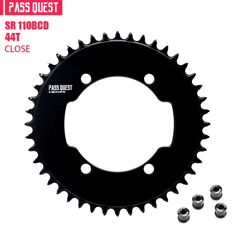PASS QUEST 110 bcd kettingblad voor SRM Power meter Oorsprong Crank Narrow Wide Kettingwiel 110bcd AERO 4 bout Fietskettingblad