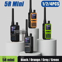 Baofeng UV-5R Mini Walkie Talkie Multi Color 1/2/4X Bluetooth Six Band Dual PTT USB-C Flashlight 999CH For Chlidren Kids 5R Mini