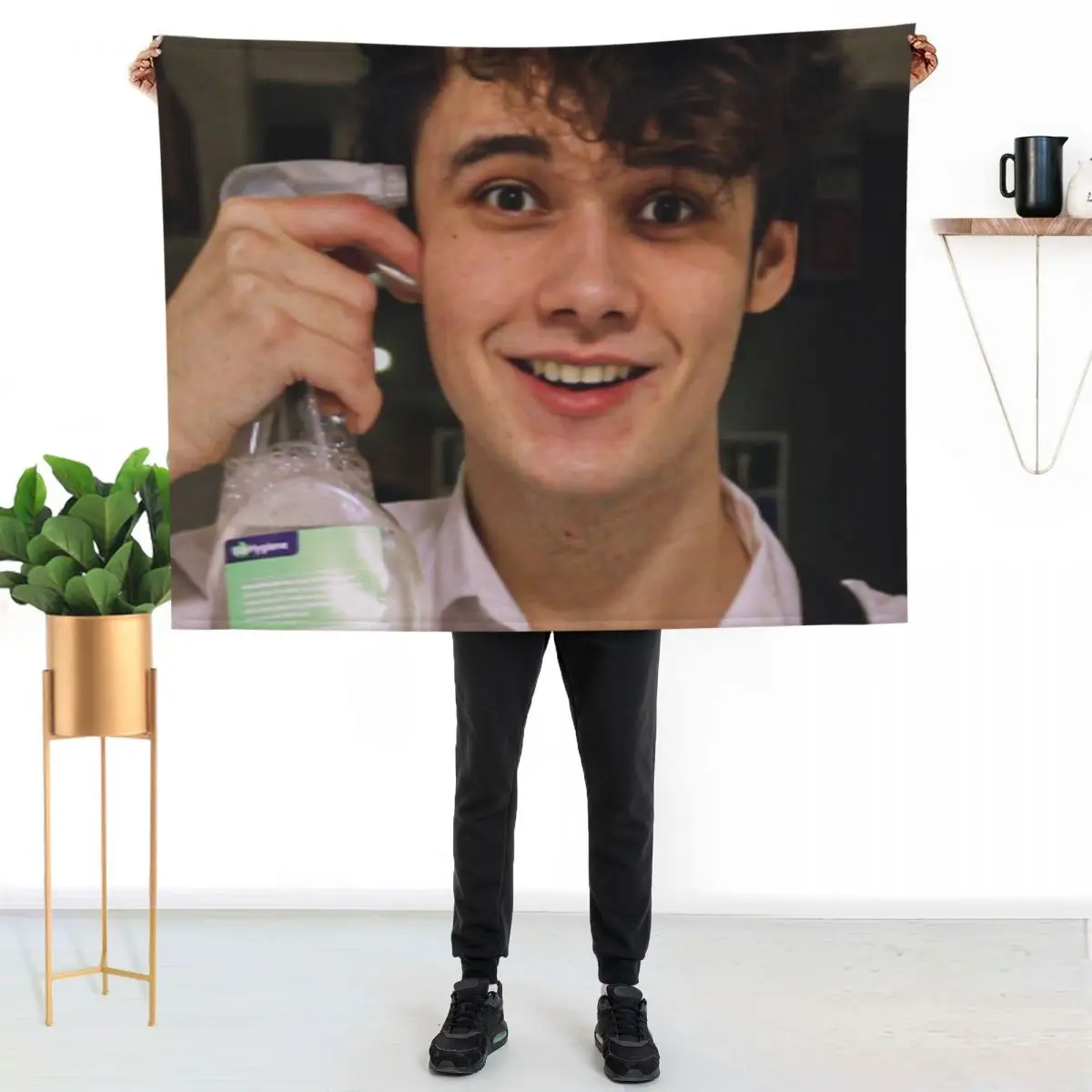 

Wilbur Soot Your New Boyfriend Throw Blanket Stylish Decor Blanket Gift for Friends Roommate