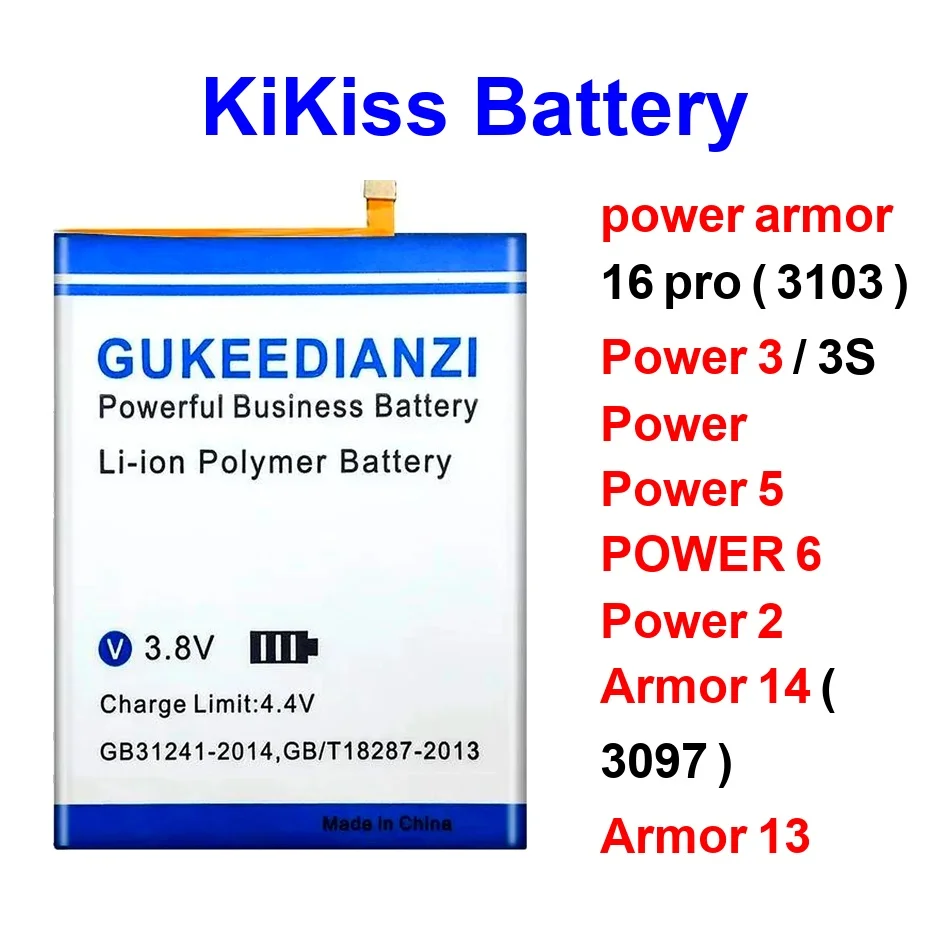

Аккумулятор для мобильного телефона с быстрой зарядкой 6350-15800 мАч для Ulefone Power 3S 6.3 дюйма, 3, 5, 6, Armor 13, 14, 16 Pro II