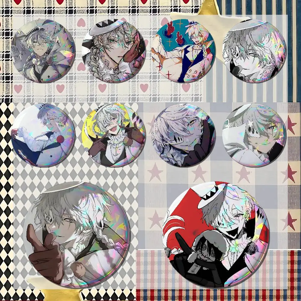N-Nikolai G-Gogol Badges Tinplate Soft Button Pin Brooch Metal Badge Custom Jewelry Accessories Hat Bag Lapel