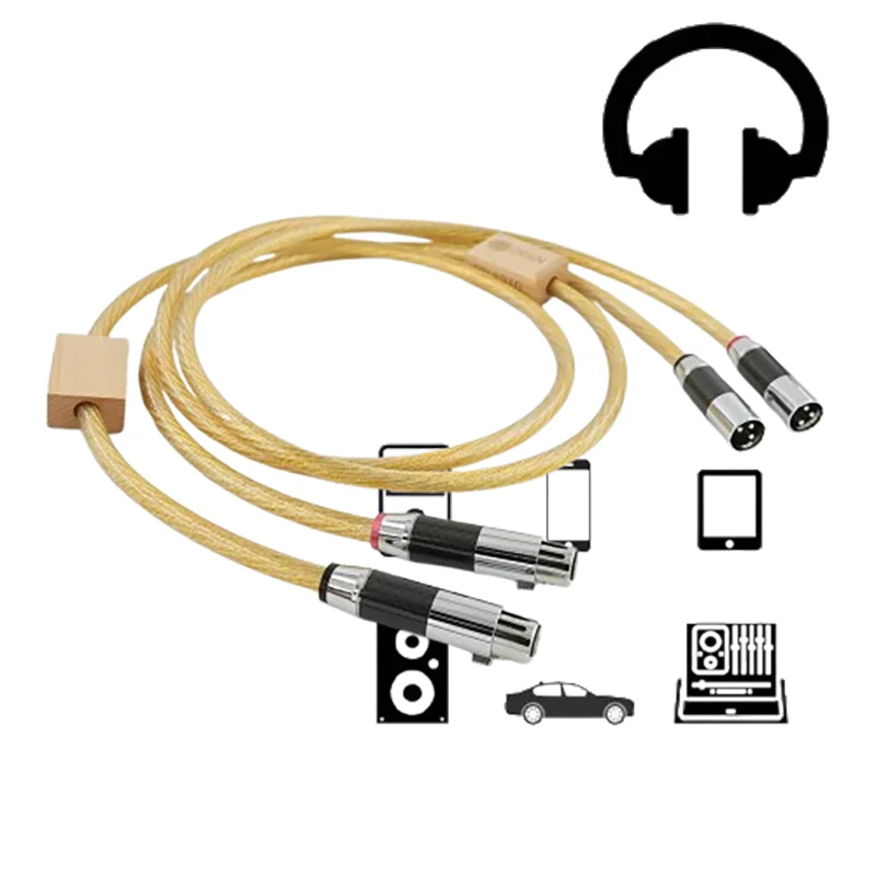 

Nordost Odin Gold 8N OFC Dual XLR Balanced Cable with HOLO:PLUG03 Connectors (Audiophile Grade)​