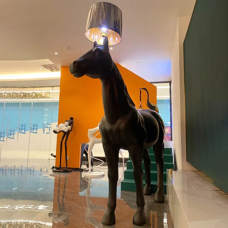 

Horse pillar decorative cartoon postmodern floor lamp