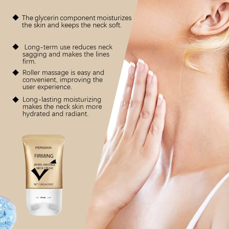 Hydrating Neck Cream Roller for Lifting Neck Reducing Neck Wrinkles and Creating Swan Neck