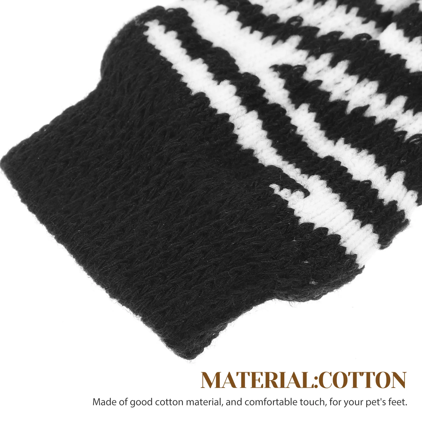 

1Set Comfortable Touch Pet Socks Stylish Adorable Design Excellent Elasticity Portable Washable Small Dog Socks