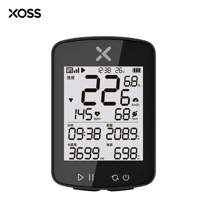 

Компьютер велосипедный XOSS G2 GPS беспроводной Спидометр дорожный велосипед MTB Водонепроницаемый Bluetooth ANT + скорость измерения частоты вращения педалей велосипедный компьютер