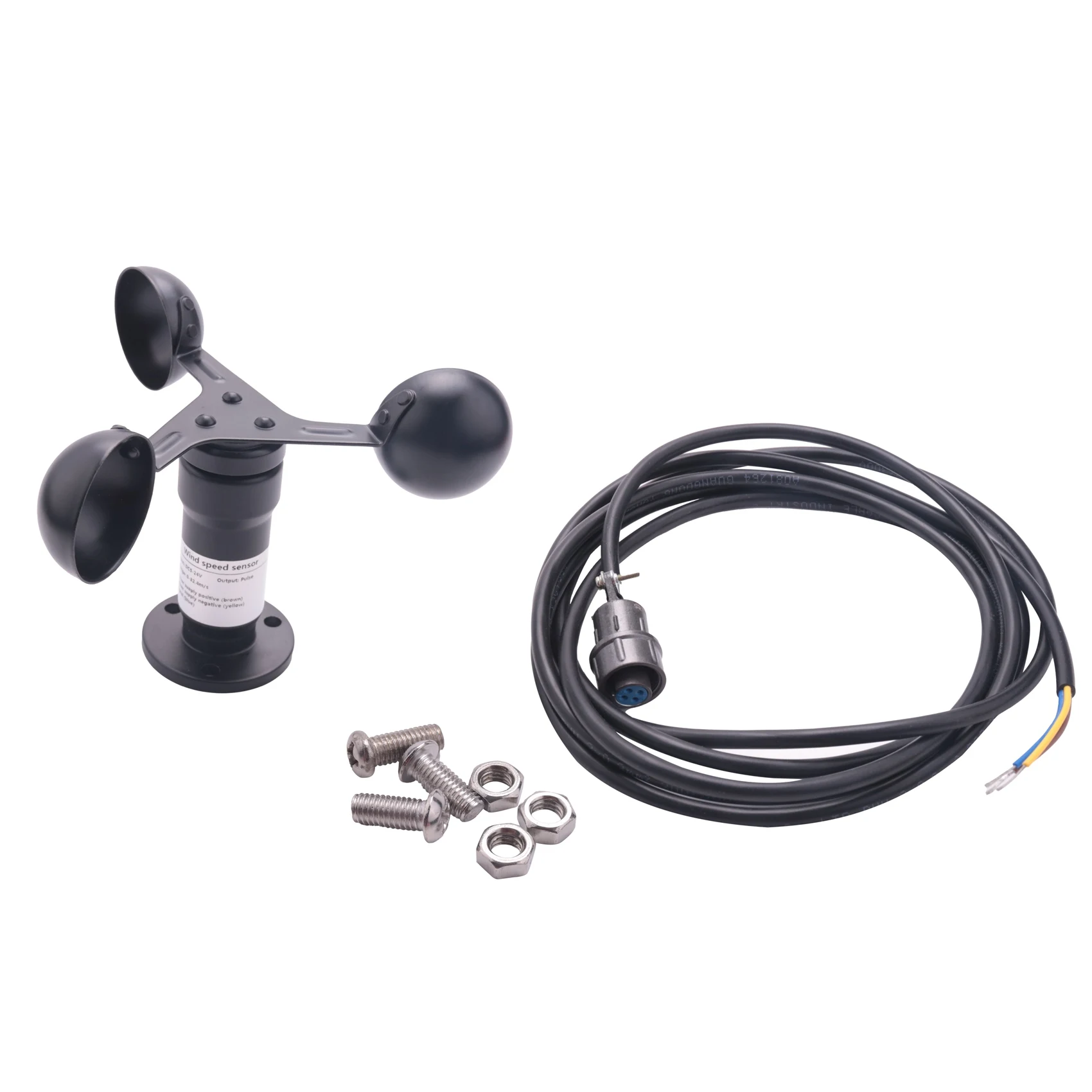 

Pulse Signal Wind Sensor Digital Anemometer Pulse Signal Output Aluminum Alloy Wind Speed Sensor Anemometer Anemometer