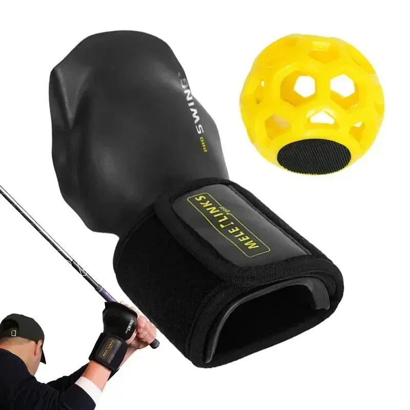 

Golf Swing Trainer Ball With Wrist Braces Portable Golf Swing Golf Wrist Brace Band Trainer Posture Corrector Training Aid Balls