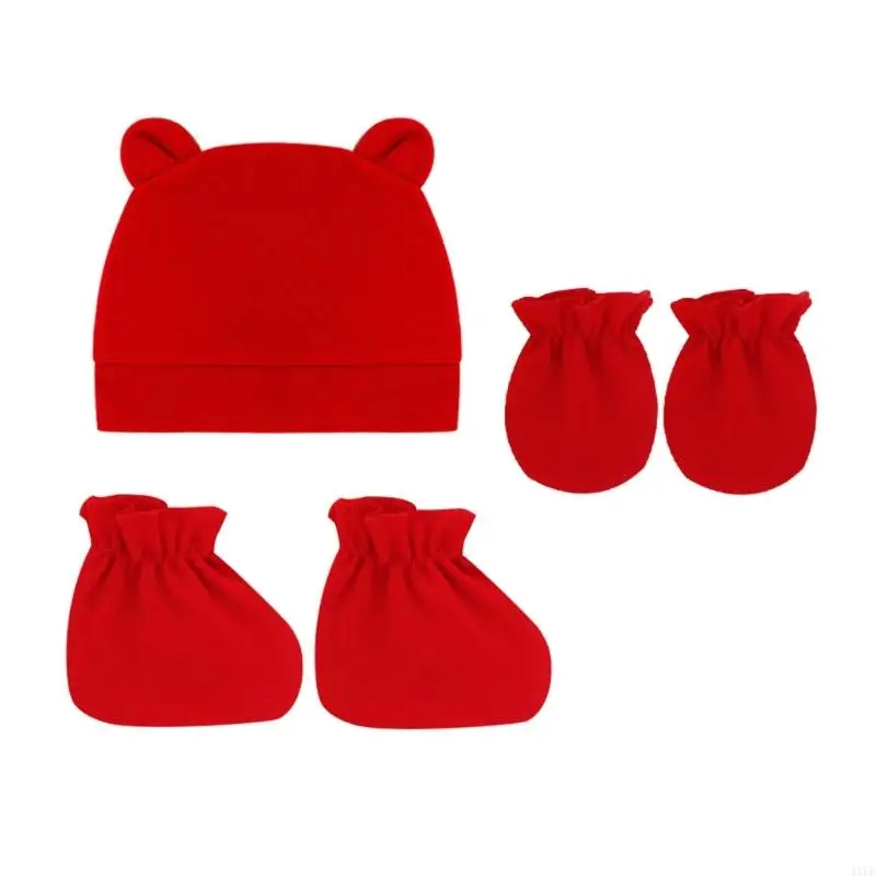 Mittens Socks Warm Cap for Infants Newborn Toddler Boy Girl