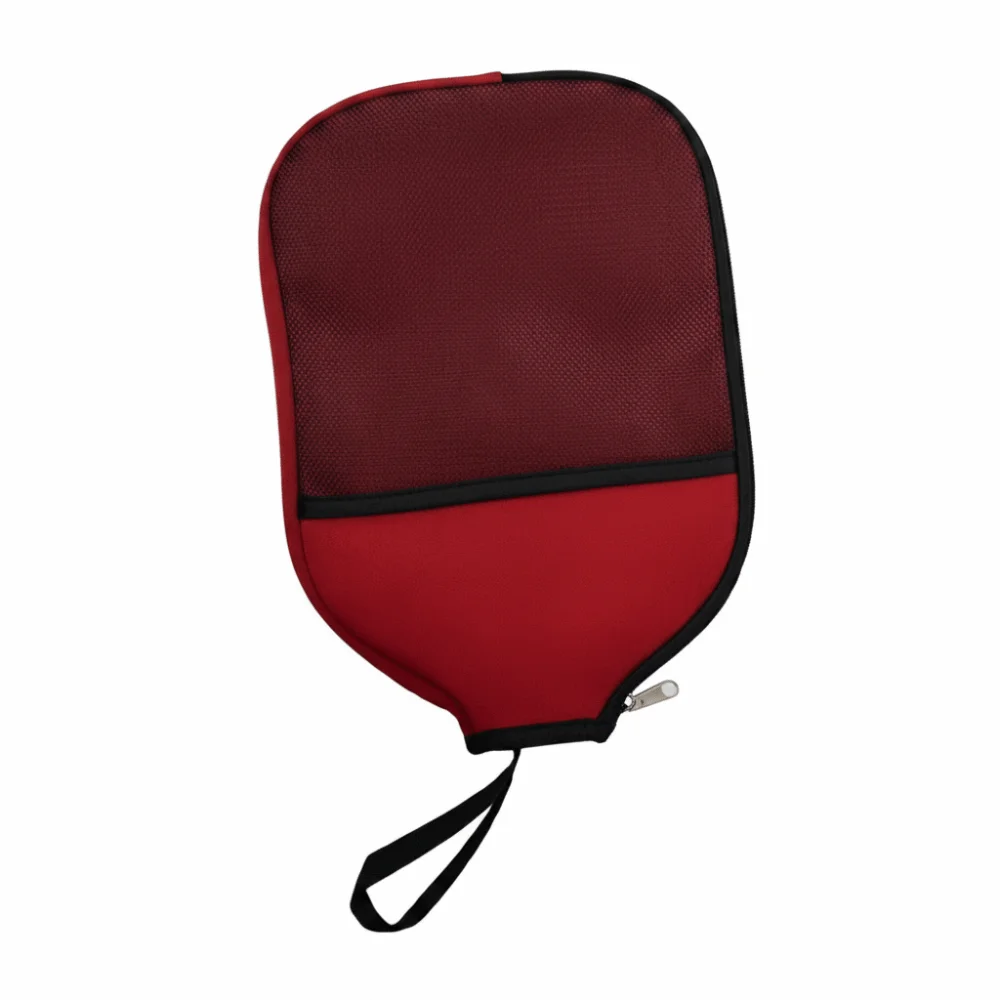 Zippered Pouch Pickleball Racket Cover Waterproof Design Durable Construction Pickleball Paddle Case Mesh Pocket Wear Resistant