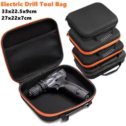 Portable Electric Drill Tools Bags Waterproof Oxford Cloth Bag Shockproof Large Capacity Electrician Hardware Organizer Pouch