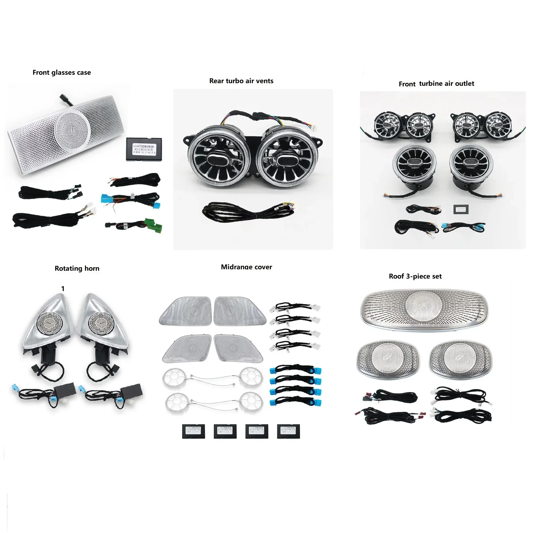 

UPsztec Автомобильный светодиодный окружающий свет для S W222 2014-2020 интерьерная приборная панель Светодиодный атмосферный свет