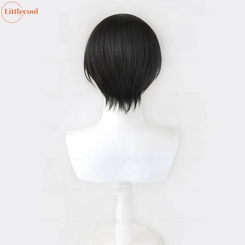 Peluca de Cosplay Oosaki Nana de alta calidad, peluca Nana Osaki, cuero cabelludo negro corto, pelo sintético resistente al calor, pelucas de Anime para Halloween + gorro