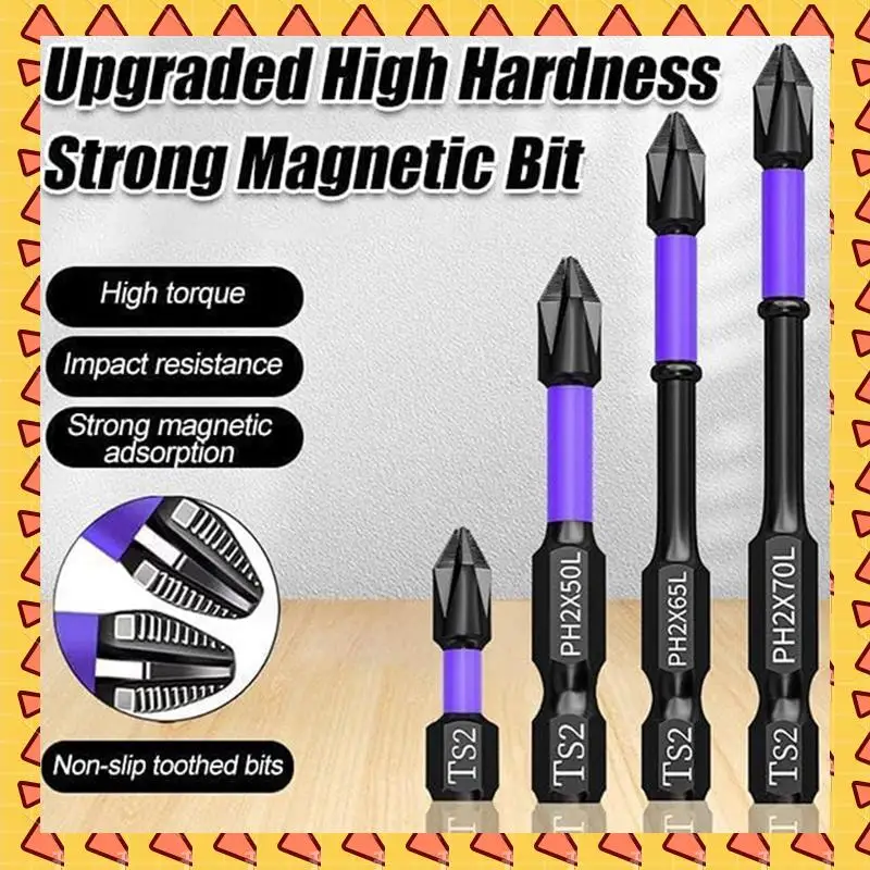 

A008 Upgraded High Hardness And Strong Magnetic Bit Kit Anti-Shock Strong Magnetic Non-Slip Bits Kit Drill Screwdriver Bits