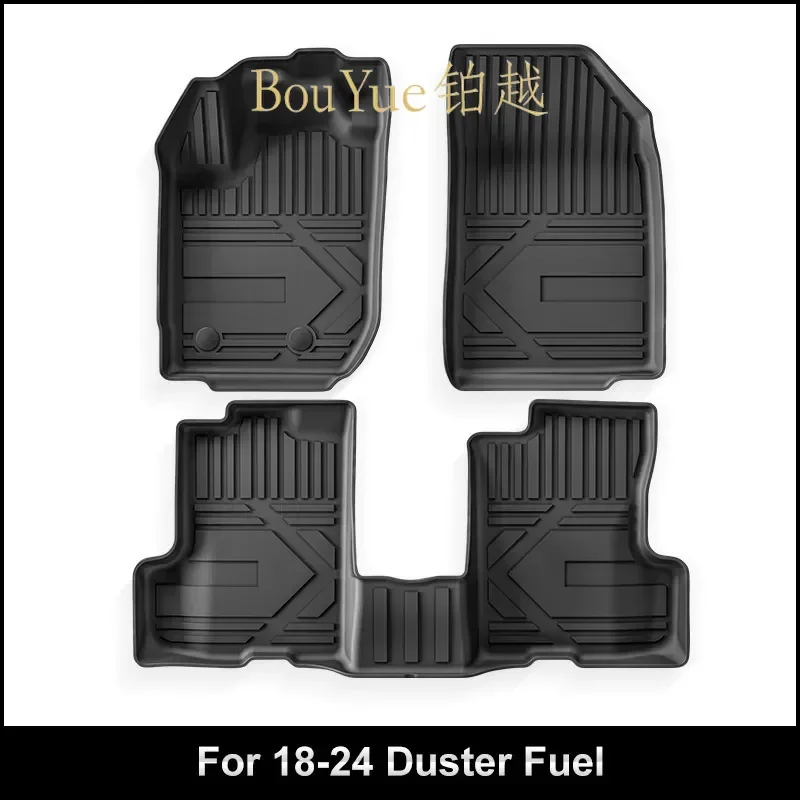 TPE Floor Mats for Dacia Duster Renault Adventurer 2018-2024 Custom Fit All Weather Car Interior Accessories Waterproof Liner