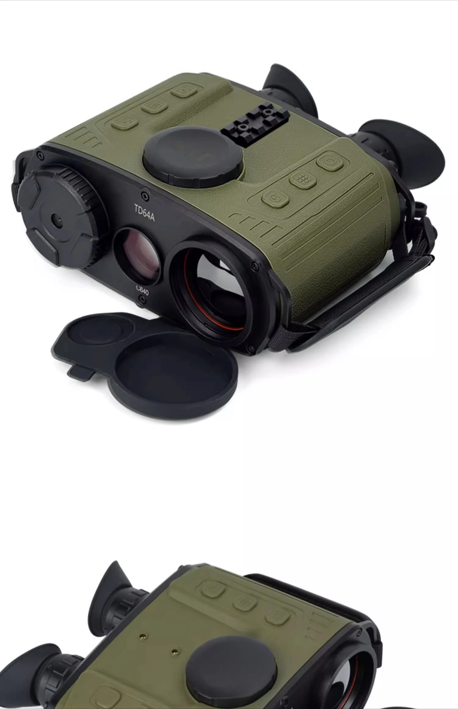 Portable binocular infrared telescope, thermal imager, night vision device