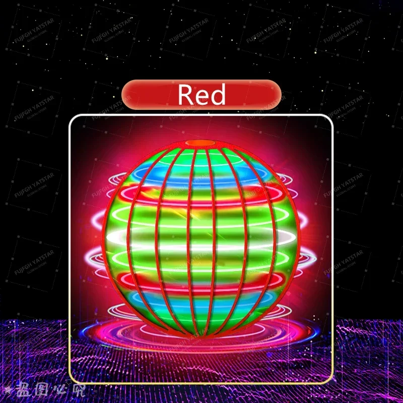 For Indoor and Outdoor Toy Flying Ball Children Hand Controlled Color LED Cosmic Globe Rotating Suspension Ball Suitable