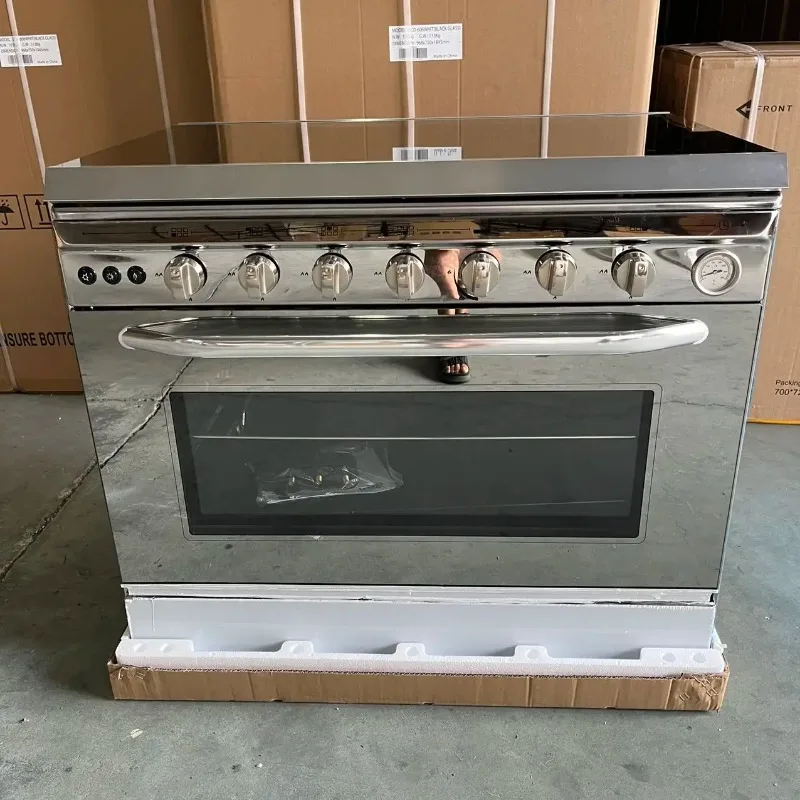 D 6 Gas Cooker with Oven Stove Cooktops Electric 6 Burners Stoves Burner Kitchen Multifunction Propane Range Good Price