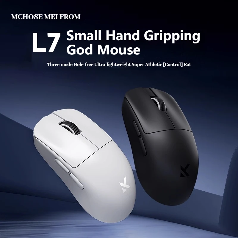 

Беспроводная игровая мышь MCHOSE L7 Pro L7 Ultra PAW3395 Датчик 26K Двойной 8K Polling 39g Сверхлегкий 2,4 ГГц RF/BT/проводной трехрежимный