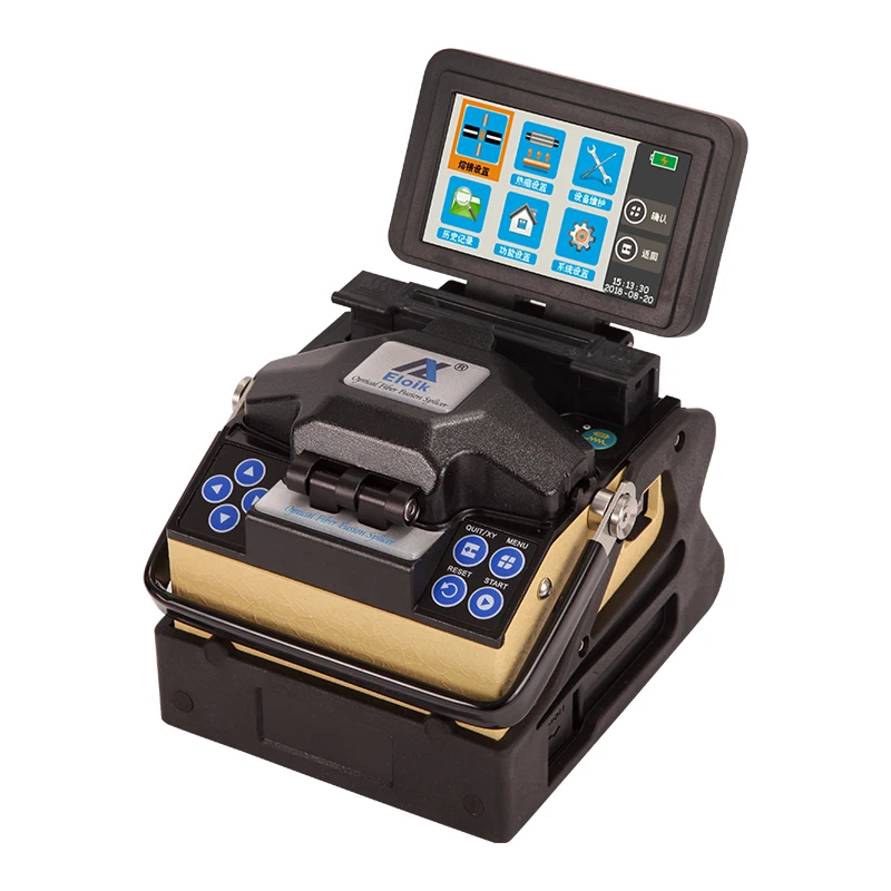 ALK-88A+ Fiber Optic Fusion Splicer Fully Automatic True Six Motor 6800mAh Large Capacity Battery Intelligent Fiber Splicer