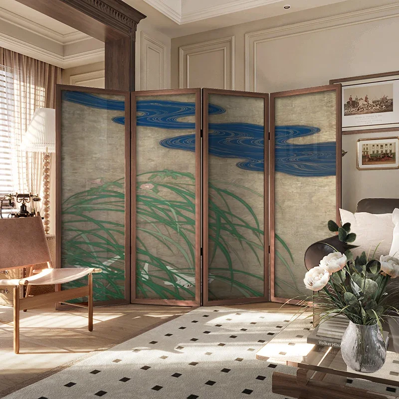 

Flowing water folding screen partition medieval living room entrance bedroom dining room cover bed and breakfast