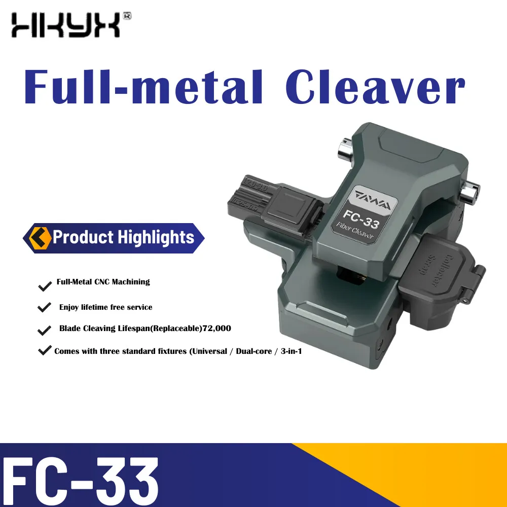 

NEW TAWAA FC-33 One-Step Full-Metal Fiber Optic Cleaver Typical Cleaving Angle＜0.5 ° Blade 72000 Times Fiber optical tool