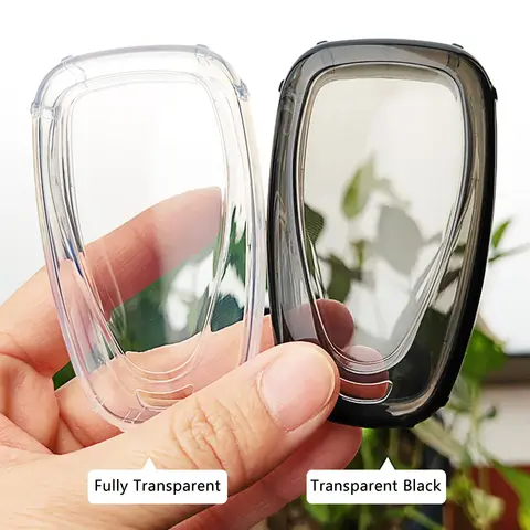 For Chevrolet Cruze Malibu Camaro Blazer Volt Bolt EV Trax Equinox Transparent and transparent car key Fob cover packAccessories