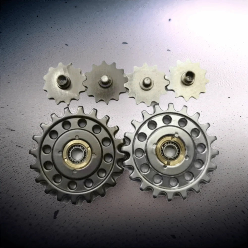 Rolamento silencioso ponta do dedo giroscópio mecânico material de metal rotador design mão girador roda dentada pla 360 °   Roatando
