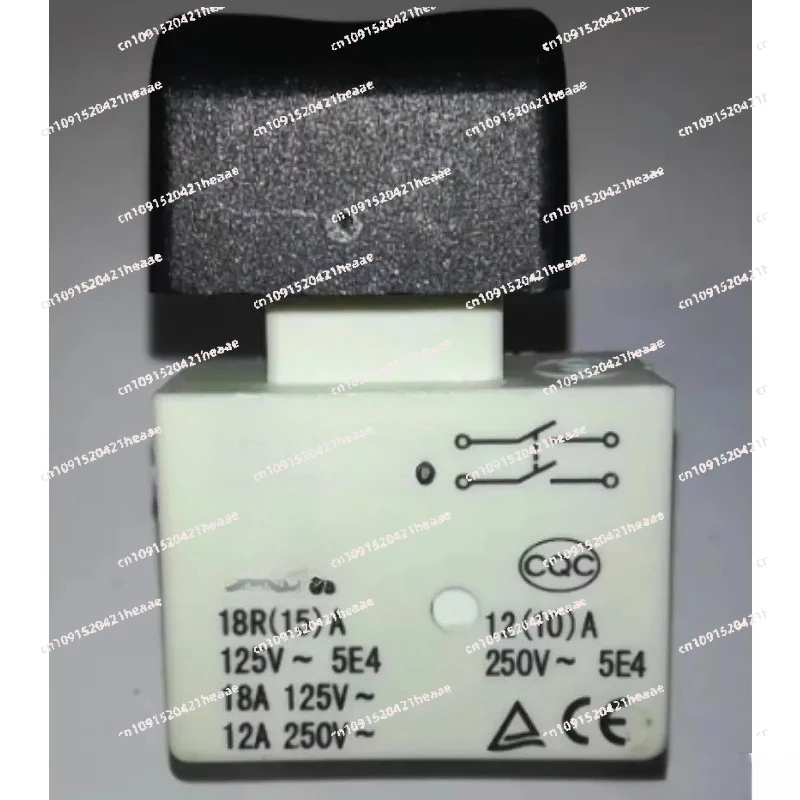 Suitable for250V12A 15C (black square cap) closed lock， New bakelite milling double on-off switch
