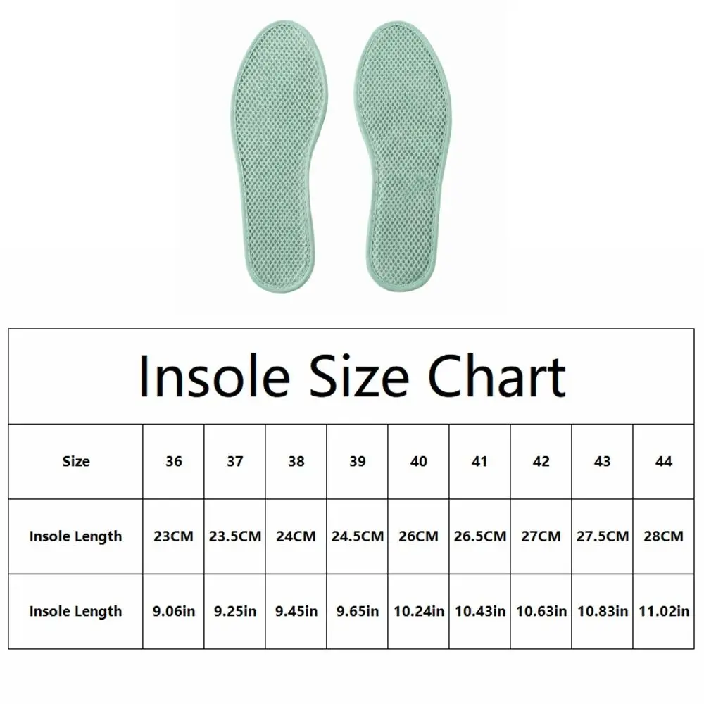 10 Pairs Elastic Mesh Bamboo Charcoal Insoles Cushioned Cotton Material Anti-Odor Insoles Breathable Washable