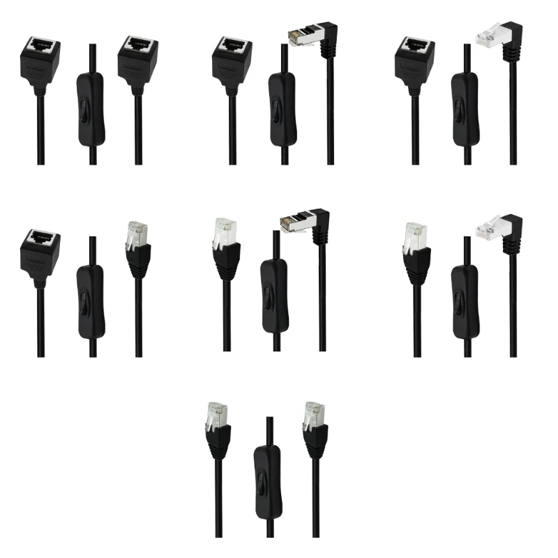 

CAT6e RJ45 Extension Networks Cable with In Line Coupler Male to Male/Male to Female/Down Up Connector Dropship