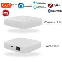 MOES Tuya New Multi-mode Smart Gateway ZigBee3.0 Bluetooth Mesh Hub Work with Smart Life App Voice Control via Alexa Google Home