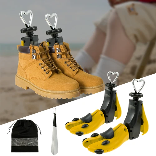 Ensanchador de zapatos multifuncional para hombres y mujeres, zapatillas universales ajustables, ensanchador de botas, 1/2 Uds.
