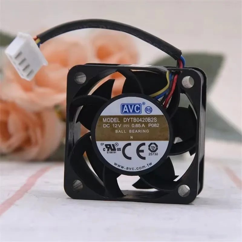 

Оригинальный DYTB0420B2S 40*40*20 мм 12 В 0,65 А 4 см 4-проводной ШИМ-регулировка скорости большой объем воздуха охлаждающий вентилятор