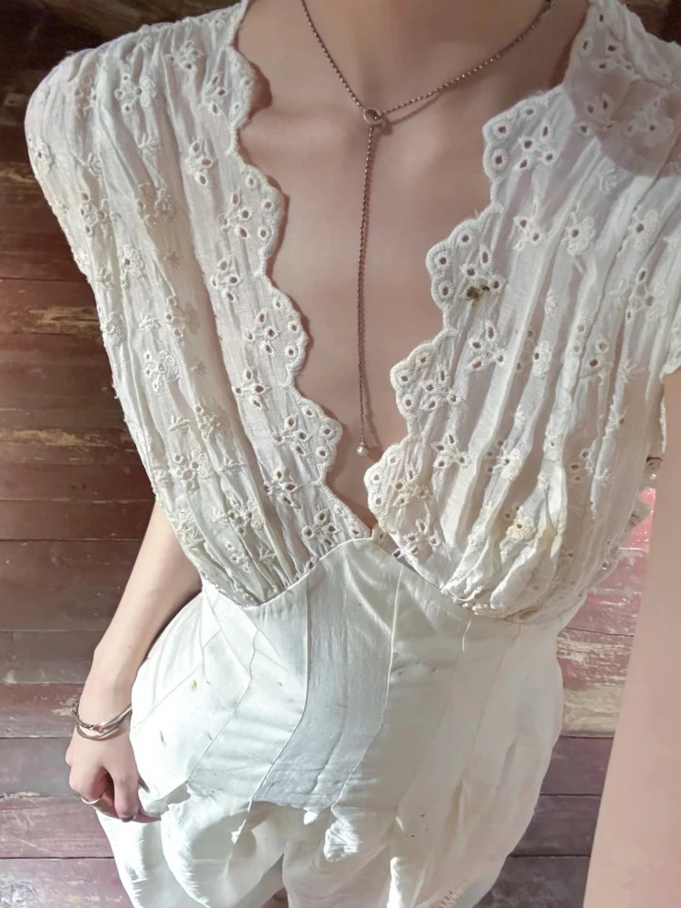 Sexy V Neck Embroidery Hollow Out Long Dress Women Sleeveless Patchwork Slim A-line Dresses Elegant Evening Party Gowns