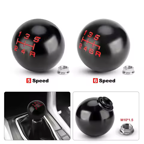 3 Color 5/6 Speed Gear Shift Knob Matte Ball Shape For Honda Civic FD2 FN2 EP3 TYPE R DC2 DC5 Fit City M10*1.5 Shift Lever Knob