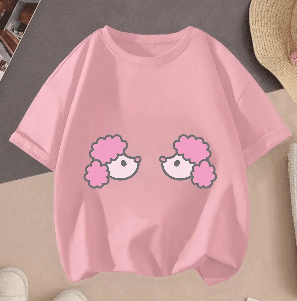 

2026 Casual Summer Short Sleeve Hot Sale Hello Kitty Tees Cartoon 2D Printed For Teenagers Children Boys Girls