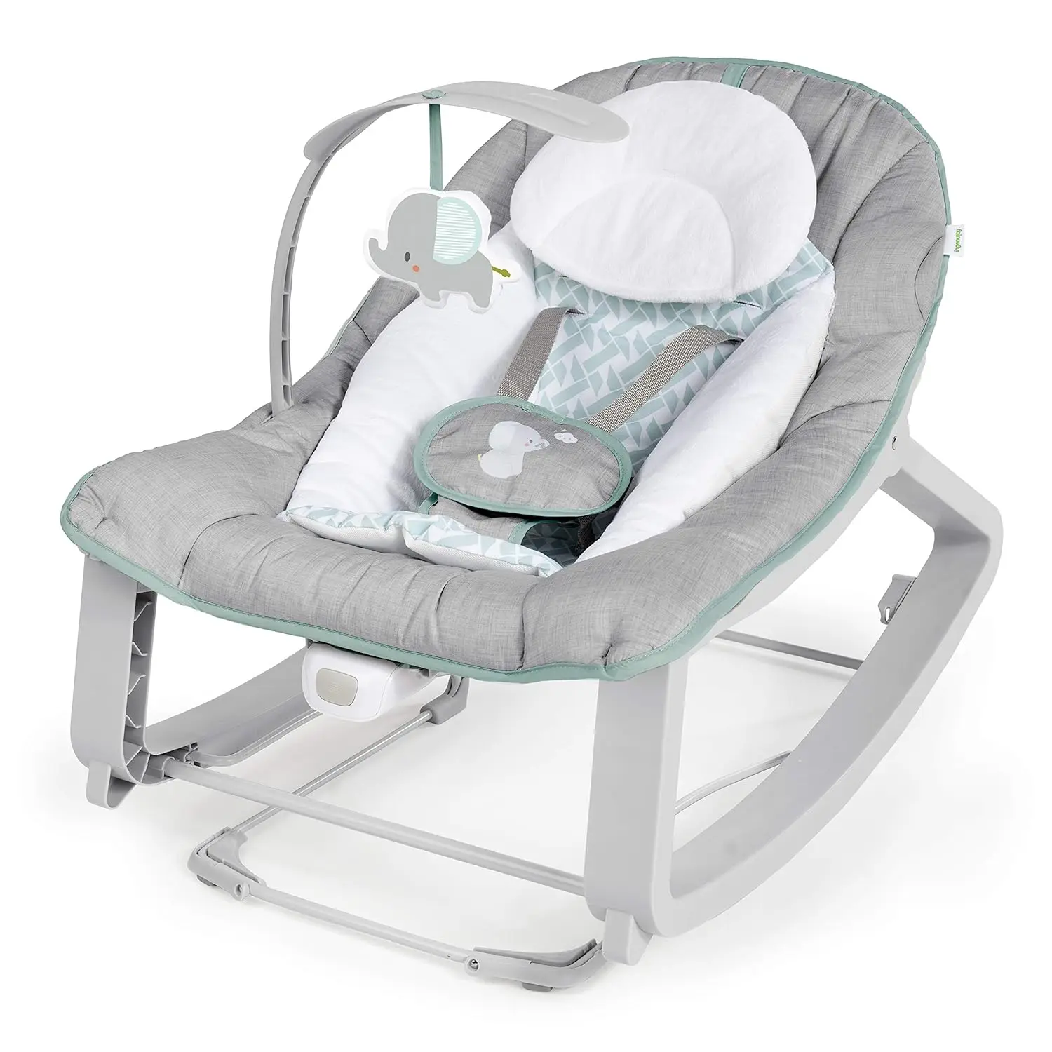 

3-in-1 Vibrating Baby Bouncer, Seat & Rocker with Toy Bar, for Infants to Toddlers 0-30 Months Up to 40 lbs