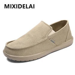 Moda masculina tênis de lona respirável andando sapatos de condução confortável ao ar livre sapatos casuais tenis masculino