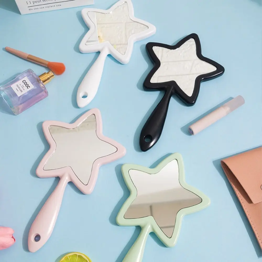 Portable Star Shaped Makeup Mirror Vanity Handheld Cosmetic Mirror Creative Compact Mirror