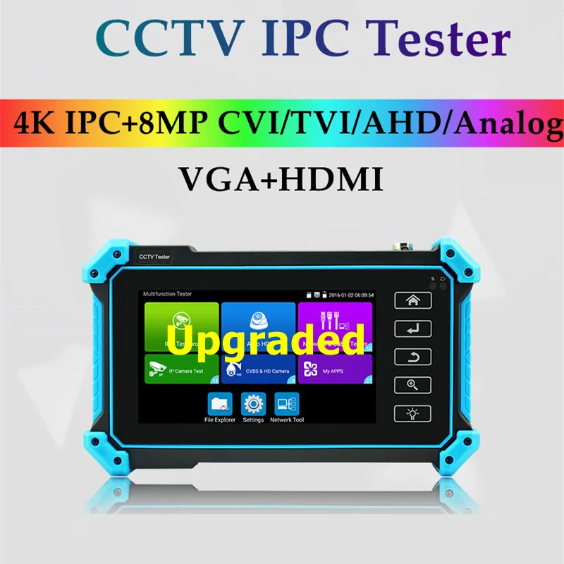 

4K 8MP IPC CCTV Tester CCTV Monitor for Camera Ip Camera Tester HDMI VGA input 5.4inch IPC tester poe testers CCTV camera tester