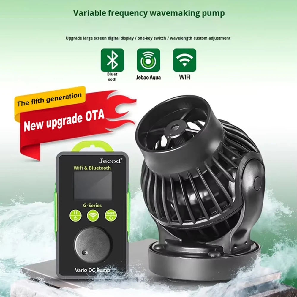 Jebao GOW Smart Bluetooth and WiFi Surfing Pump Wavemaking Pump for Freshwater Aquariums Cross Flow Water Pumps Submersible Pump