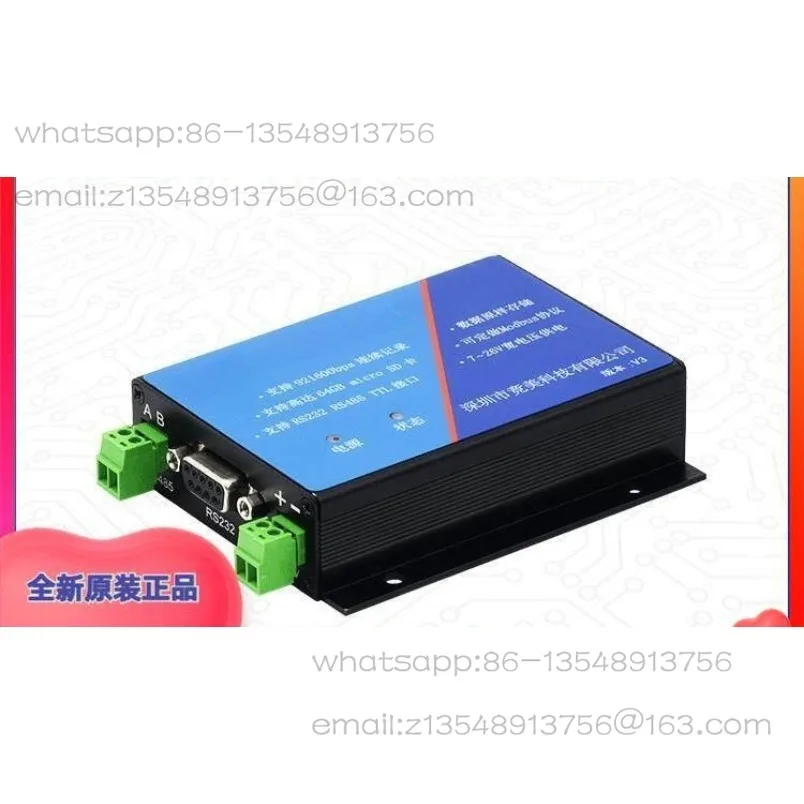JM341 industrial grade serial data logger RS485 RS232 recording, second generation SD card TF card storage
