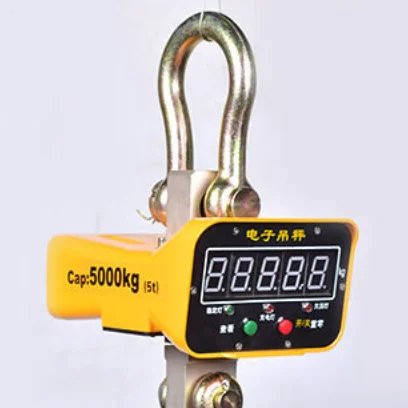 Direct Electronic Crane Scale 1/2/3/5 Tons Electronic Hook Scale 3Wireless Printing Truck Said Hook Scale