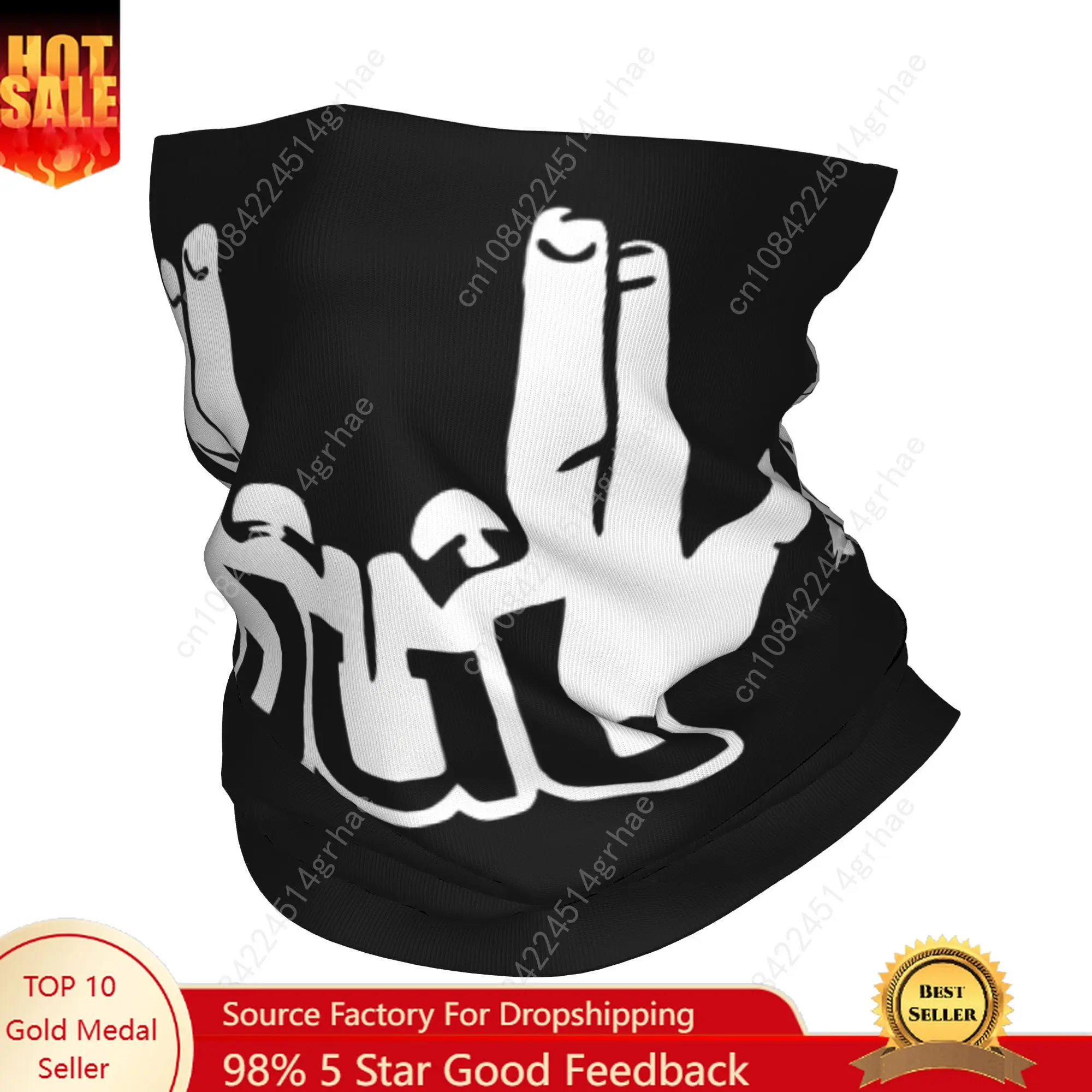 

Custom French Rapper Music JUL Classical Rock Bandana Neck Warmer Women Men Winter Ski Hiking Scarf Gaiter Rock Face Cover