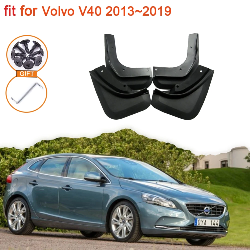 

Mudguards For VOLVO V40 2019~2013 2014 2015 2016 2017 2018 Hatchback Accessories Mud Flaps Splash Fender Guard Front Rear Wheels