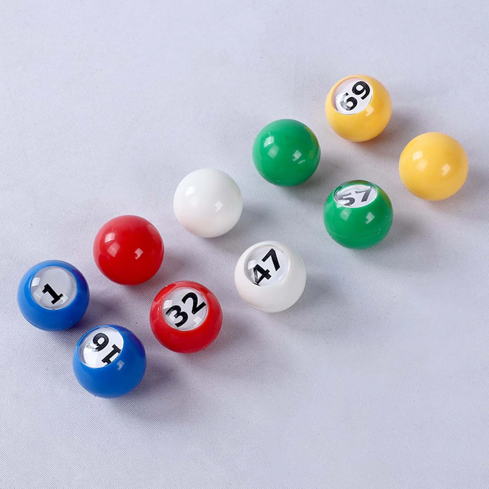 

30Pcs Bingo Ball Portable Direct Replaces with Easy Read Window Fitments 1-30 Numbers for Market Parties Camping